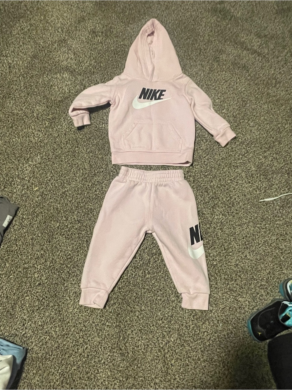 Nike Toddler Light Pink Hoodie & Jogger Set